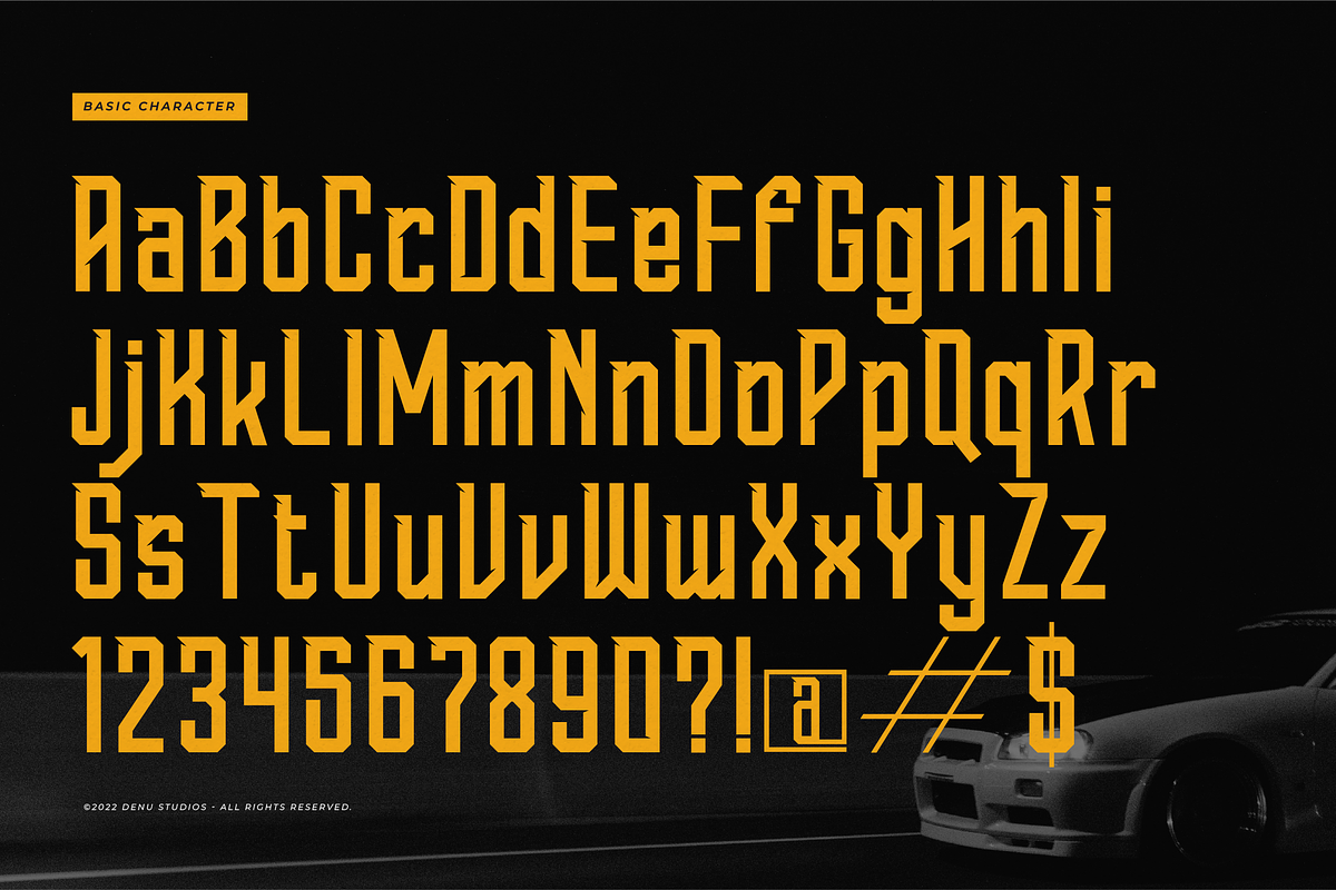 Rush Syndicate | Condensed Racing, a Sans Serif Font by Denustudios (Photo 10 of 12)
