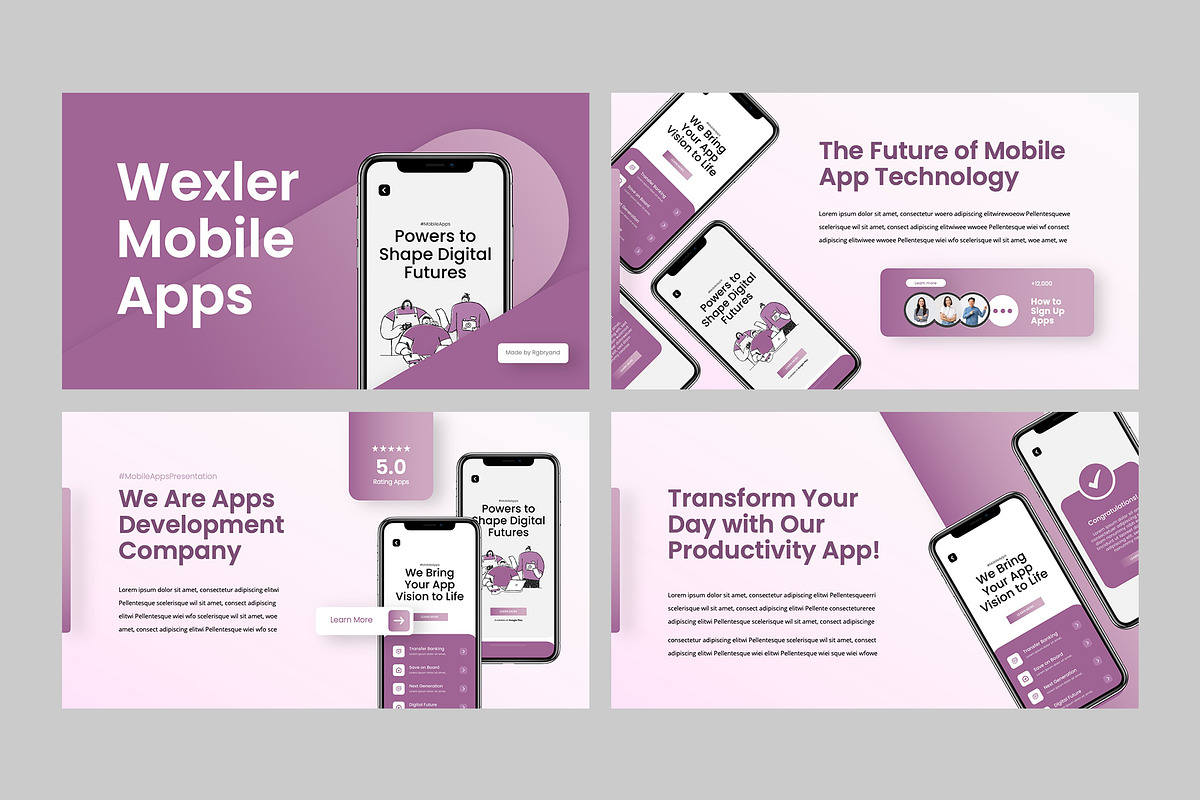 WEXLER - Mobile App Keynote, a Presentation Template by rgbryand (Photo 2 of 9)