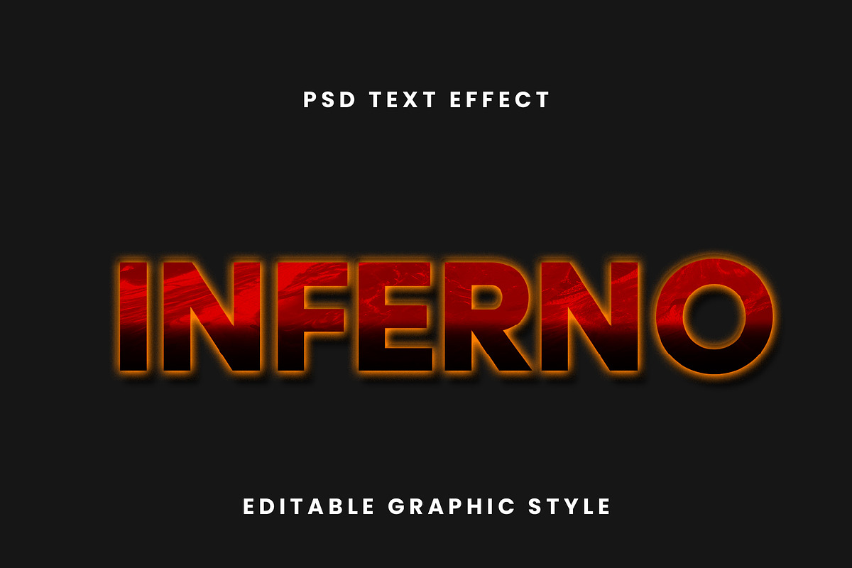 Molten Glow Bold Text Effect