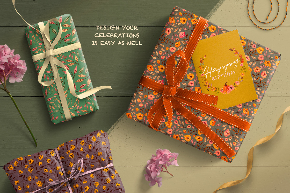 VVDS Pencil Fall Graphic Kit, a Decorative Illustration by Vintage Voyage Supply (Photo 4 of 9)