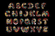 Flower Alphabet, an Object Graphic by MalinaShop (Thumbnail 4 of 4)