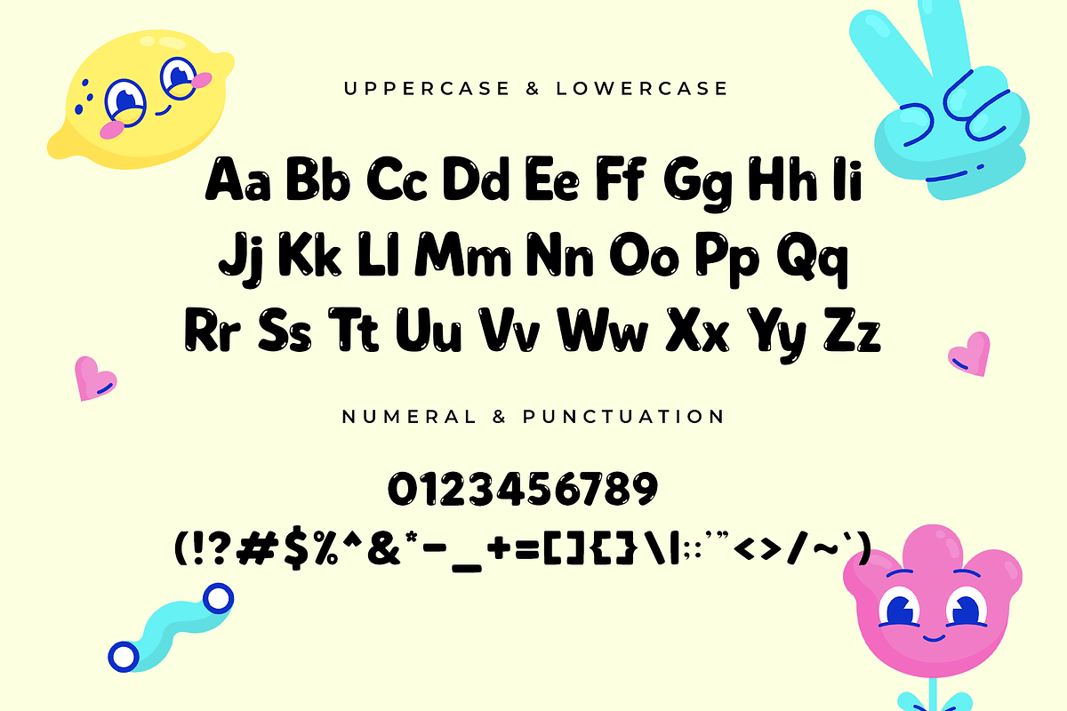 Bumbipo – A Modern Kids Font, a Sans Serif Font by overlaytemplates (Photo 4 of 5)