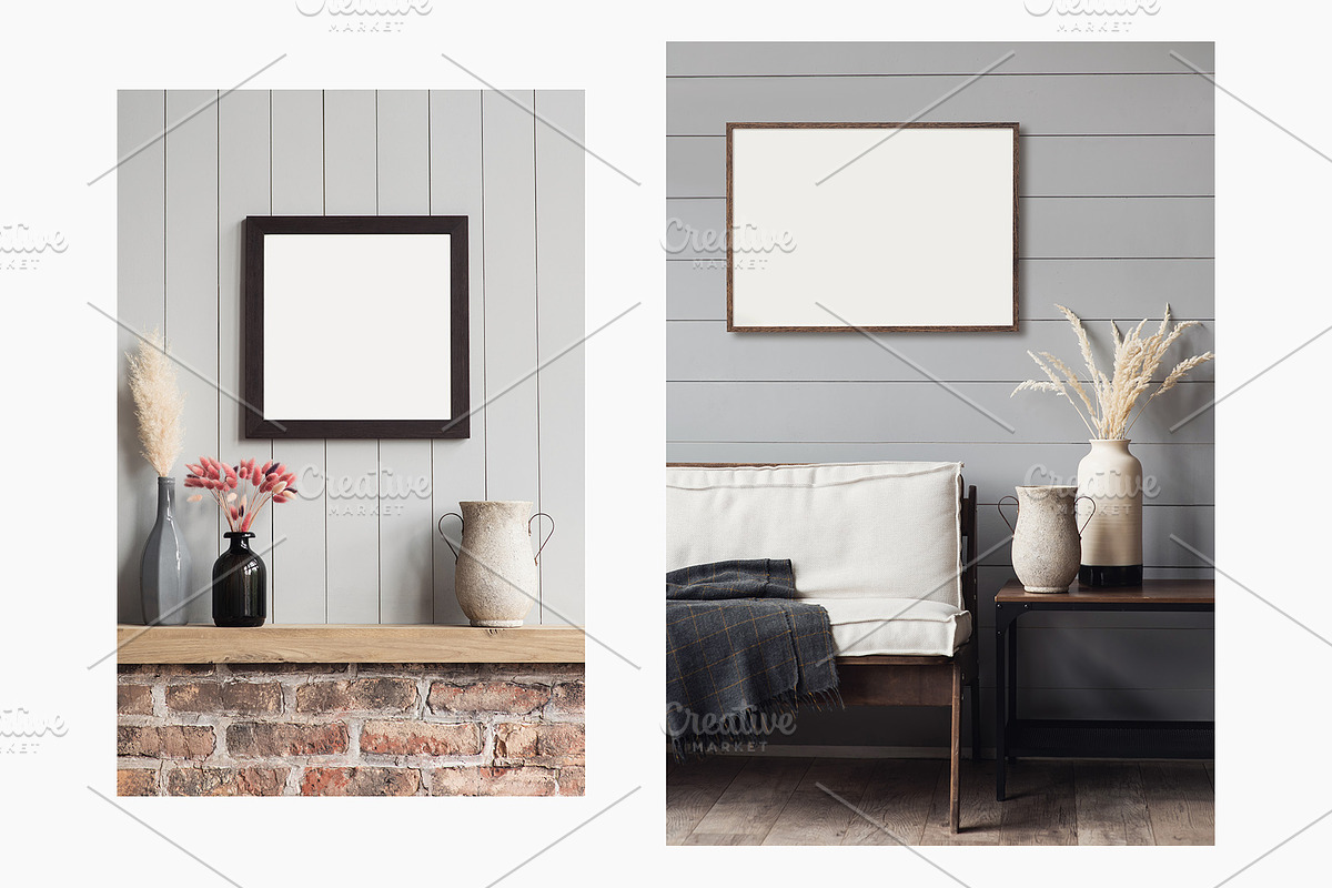 Artwork Frame Mockup Photo Bundle, a Poster Template by Octopus_Vibes (Photo 7 of 15)