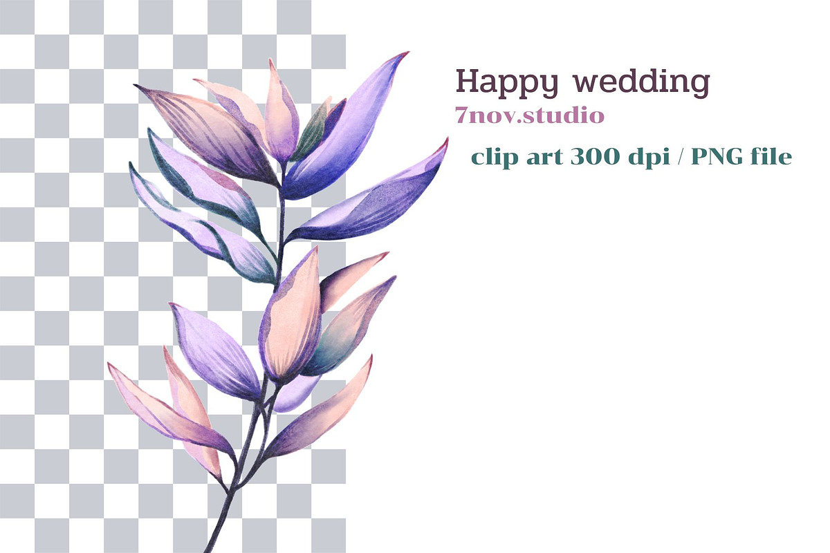 Happy Wedding Card Wall Art, a Decorative Illustration by 7nov.studio (Photo 2 of 5)