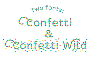Confetti font, a Font by Studio Dot by dot (Thumbnail 1 of 7)
