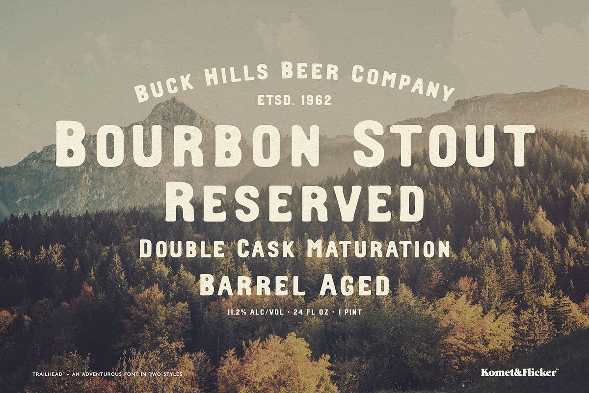 Trailhead – An Adventurous Font, a Serif Font by Komet & Flicker (Photo 7 of 15)