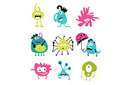 Cute funny monsters, an Animal Illustration by lidiya_zayac (Thumbnail 4 of 5)
