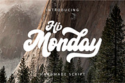 Hi Monday Script, a Script Font by Rudhi Sasmito (Thumbnail 1 of 7)