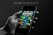 Boys 9th Birthday Party Template, an Invitation Template by InvitingStorys (Thumbnail 8 of 14)