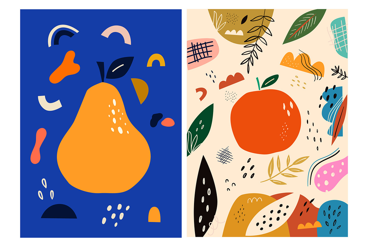 Fresh seamless patterns + posters, a Decorative Illustration by MoleskoStudio (Photo 10 of 21)