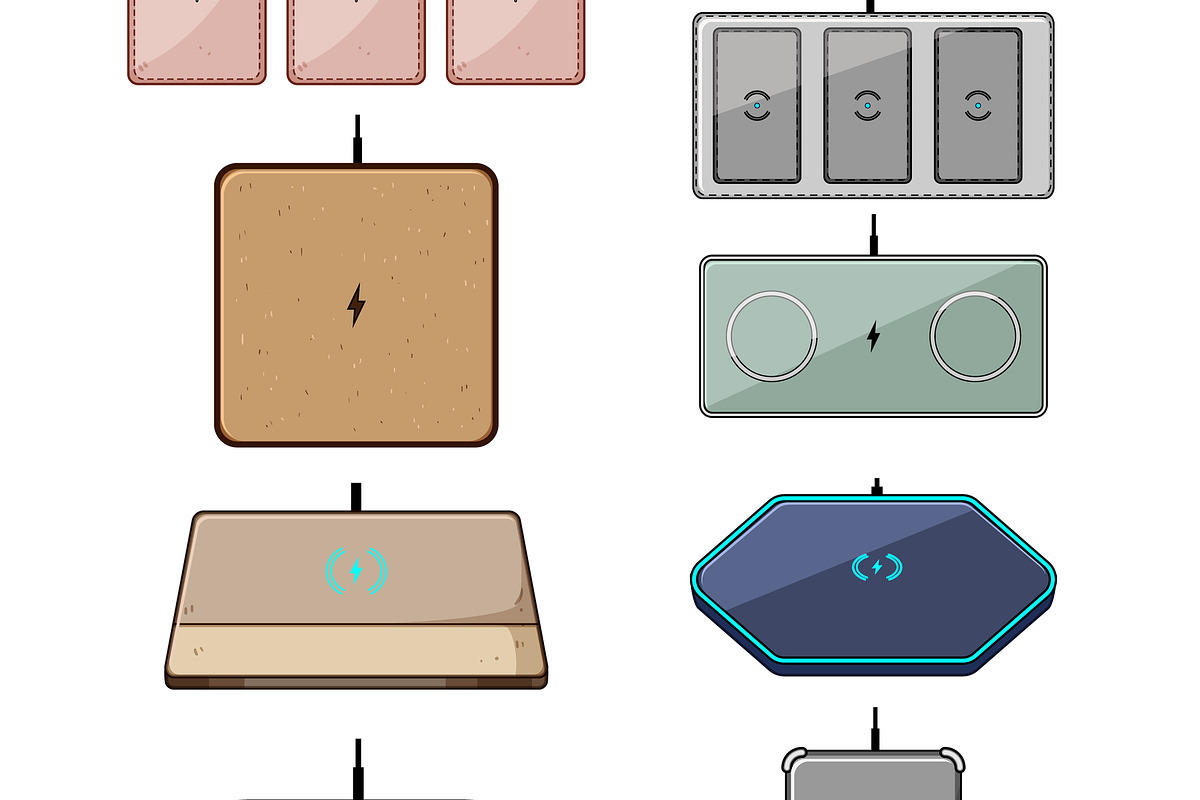 Collection of wireless charging pads, an Object Graphic by pikepicture (Photo 3 of 3)