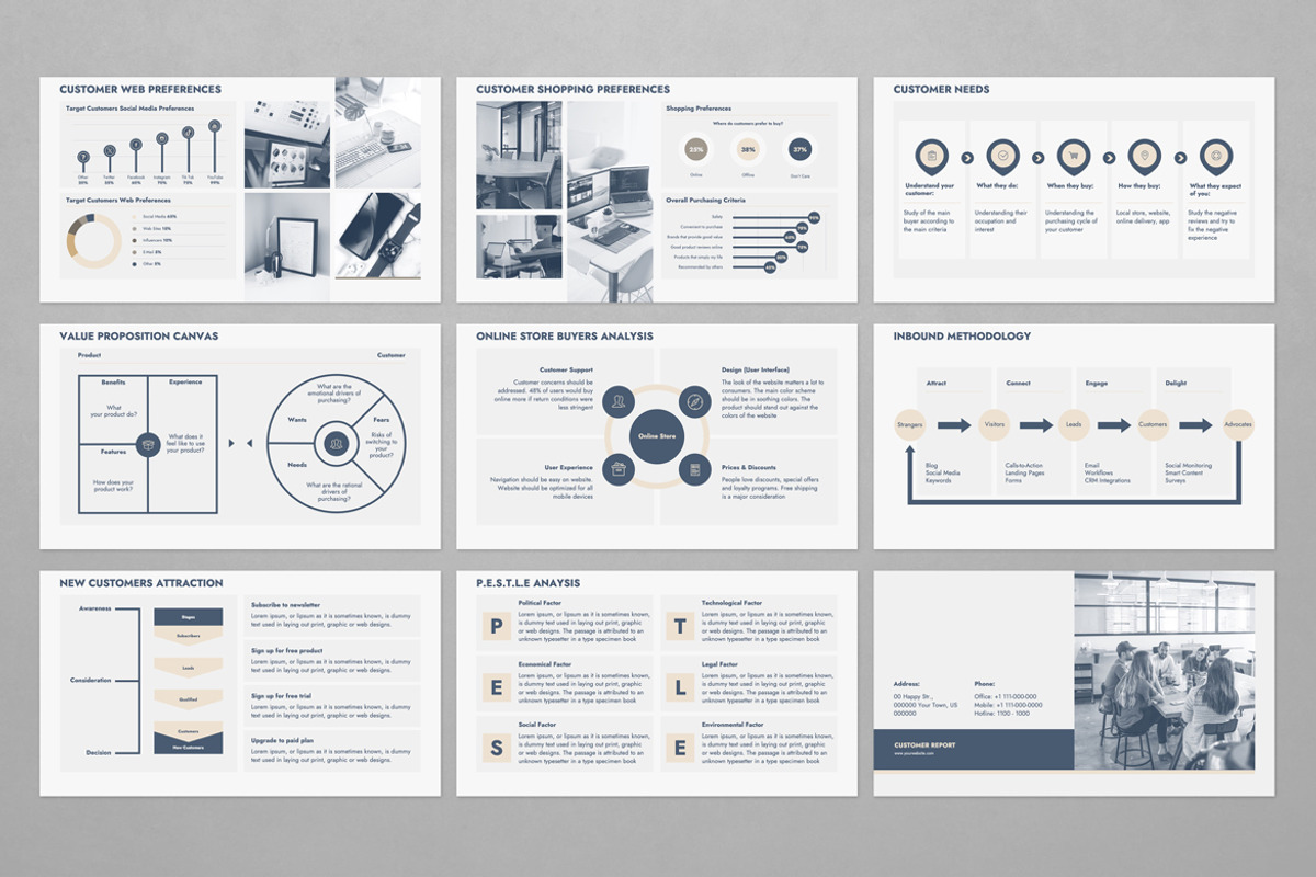 Customer Report Template, a Presentation Template by JetzTemplates (Photo 3 of 4)