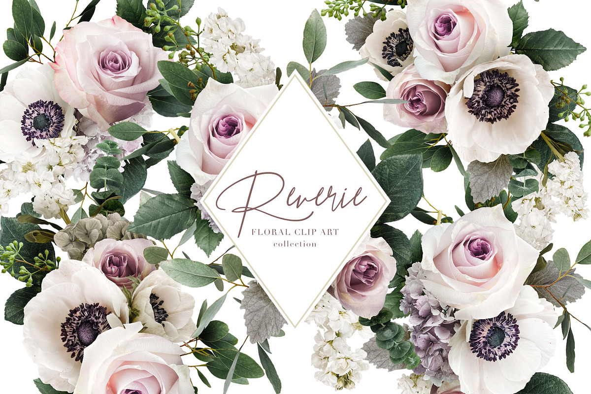 Reverie Floral Clip Art Collection, an Object Graphic by Eclectic Anthology (Photo 2 of 21)