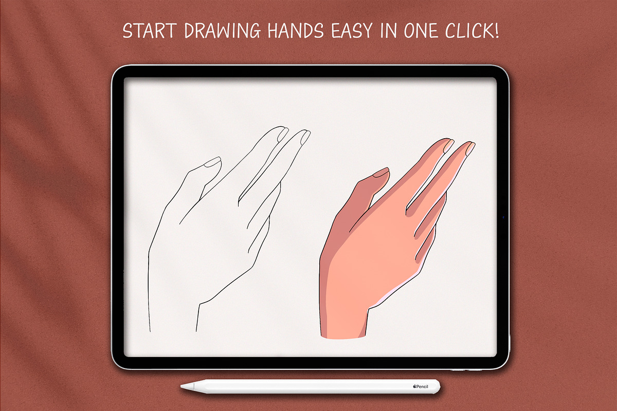 Procreate Hands Stamp Brushes, a Brush Add-On by SmuffizStudio (Photo 3 of 3)