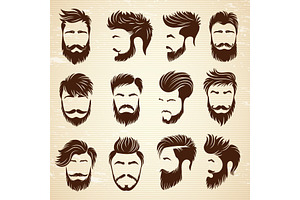 Male Hairstyle. Beauty Haircut Salon