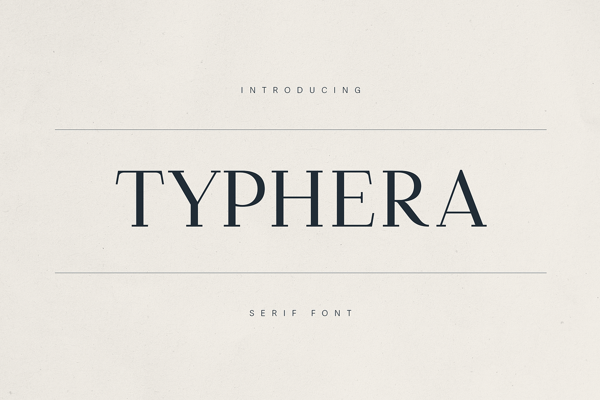 Typhera – Elegant Serif Font, a Serif Font by Only Fonts (Photo 1 of 11)