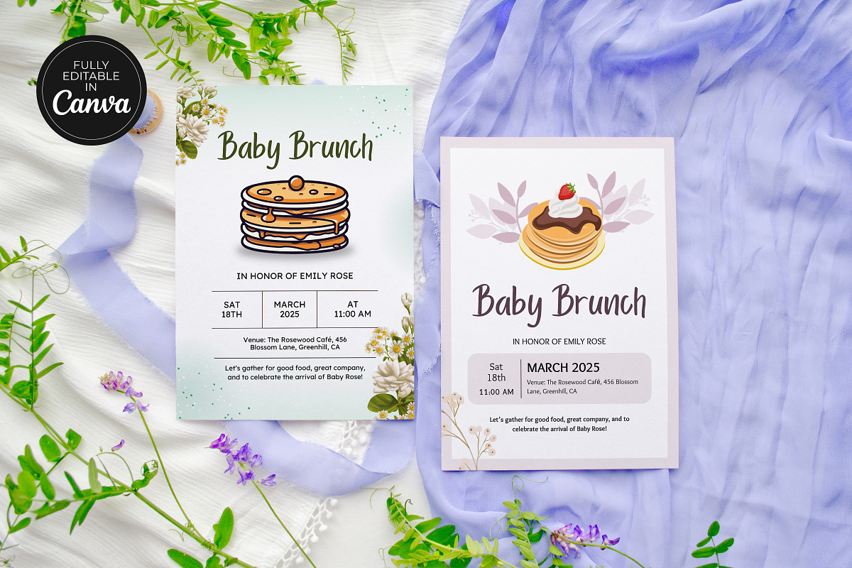 Brunch Shower Invitation Template, an Invitation Template by Snapybiz (Photo 6 of 8)