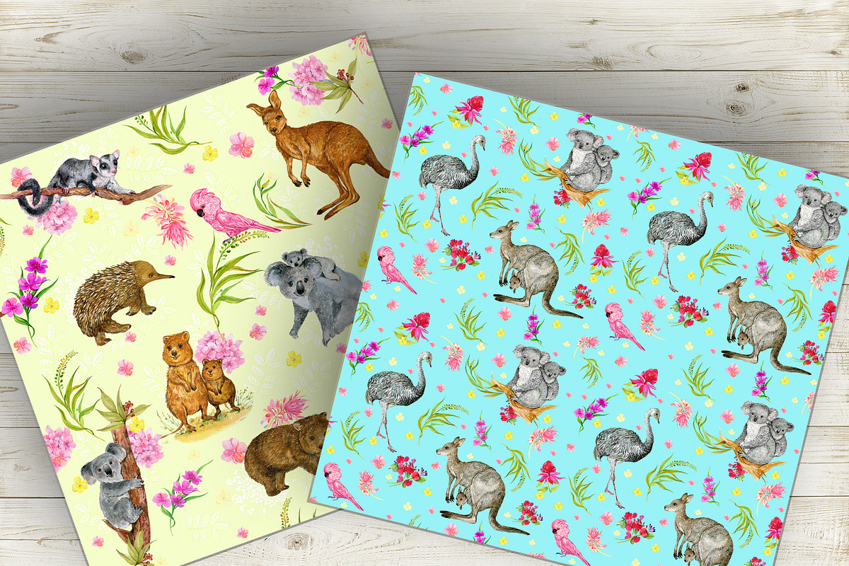 Australia  seamless patterns, a Pattern Graphic by MitrushovaArt (Photo 9 of 11)