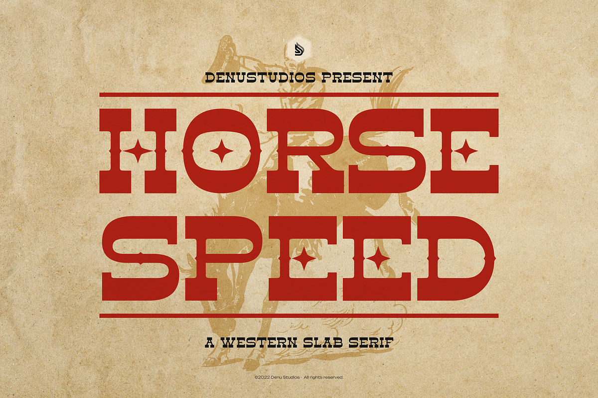 Horse Speed | Western Slab Serif, a Slab Serif Font by Denustudios (Photo 1 of 12)