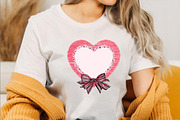 Valentine Bow Heart Frame Bundle, an Illustration by SVGArt (Thumbnail 3 of 8)