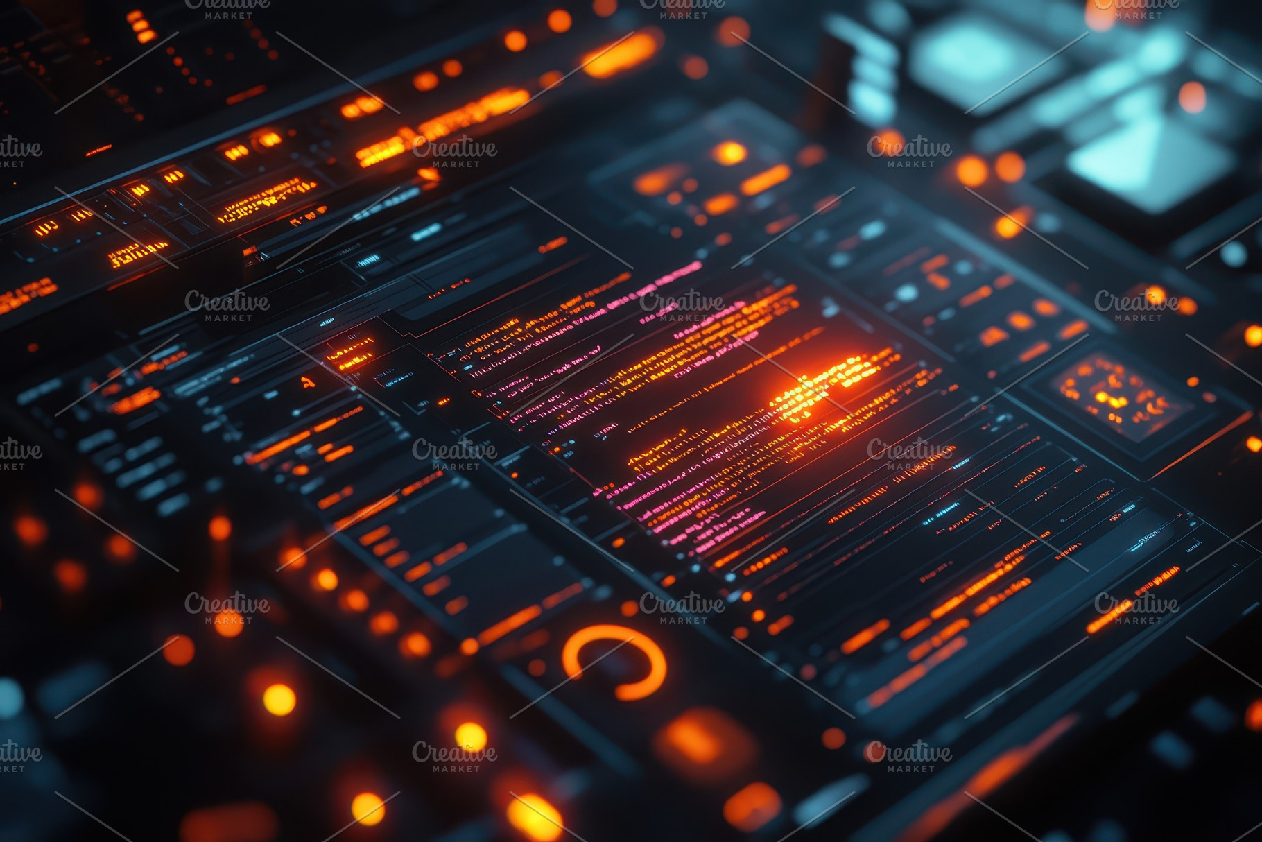 Futuristic Tech Interface Digital Co, a Background Photo by Pixeness