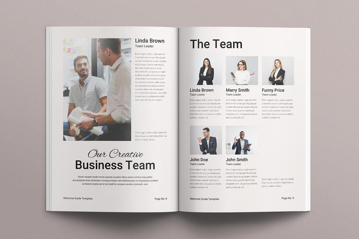 Welcome Guide Template, a Brochure Template by E-Type