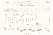 Vintage Garden Watercolor Clipart, a Decorative Illustration by Ooh Lily (Thumbnail 14 of 23)