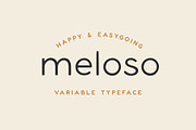 Meloso Variable Hand Drawn Typeface, a Sans Serif Font by Rachel Kick