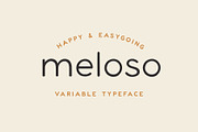 Meloso Variable Hand Drawn Typeface, a Sans Serif Font by Rachel Kick (Thumbnail 1 of 12)
