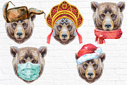 Cute watercolor bear, an Animal Illustration by Watercolor fantasy (Thumbnail 5 of 5)
