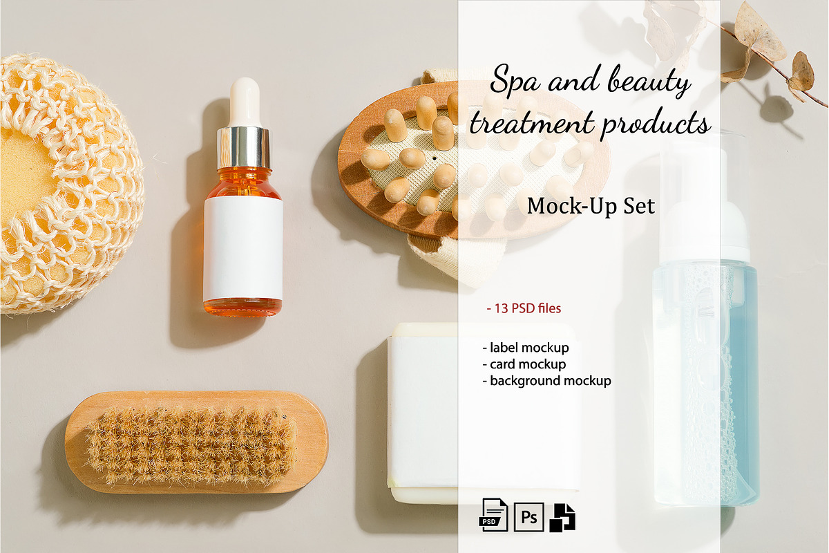 Spa & Beauty Product Mockup Set, a Cups & Container Mockup by YuMyart (Photo 1 of 6)