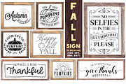 Fall Sign SVG PNG Design Bundle, a Decorative Illustration by thefutive (Thumbnail 1 of 13)