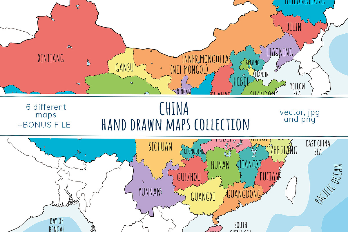 Big bundle of hand drawn maps, an Education Illustration by Illustrationsforteachers (Photo 4 of 6)