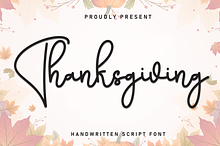 Thanksgiving | Script Font