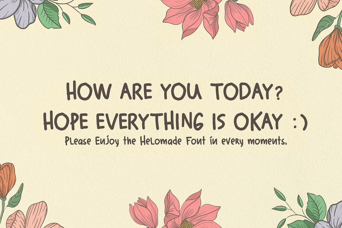 Helomade Font, a Sans Serif Font by Scratch Design (Photo 5 of 7)