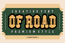 Of Road - Rugged Off-Road Font