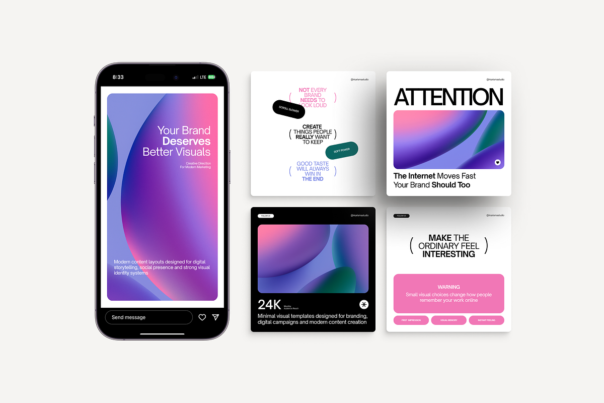 Digital Aura Social Media Kit, a Social Media Template by Karisma Studio (Photo 2 of 10)