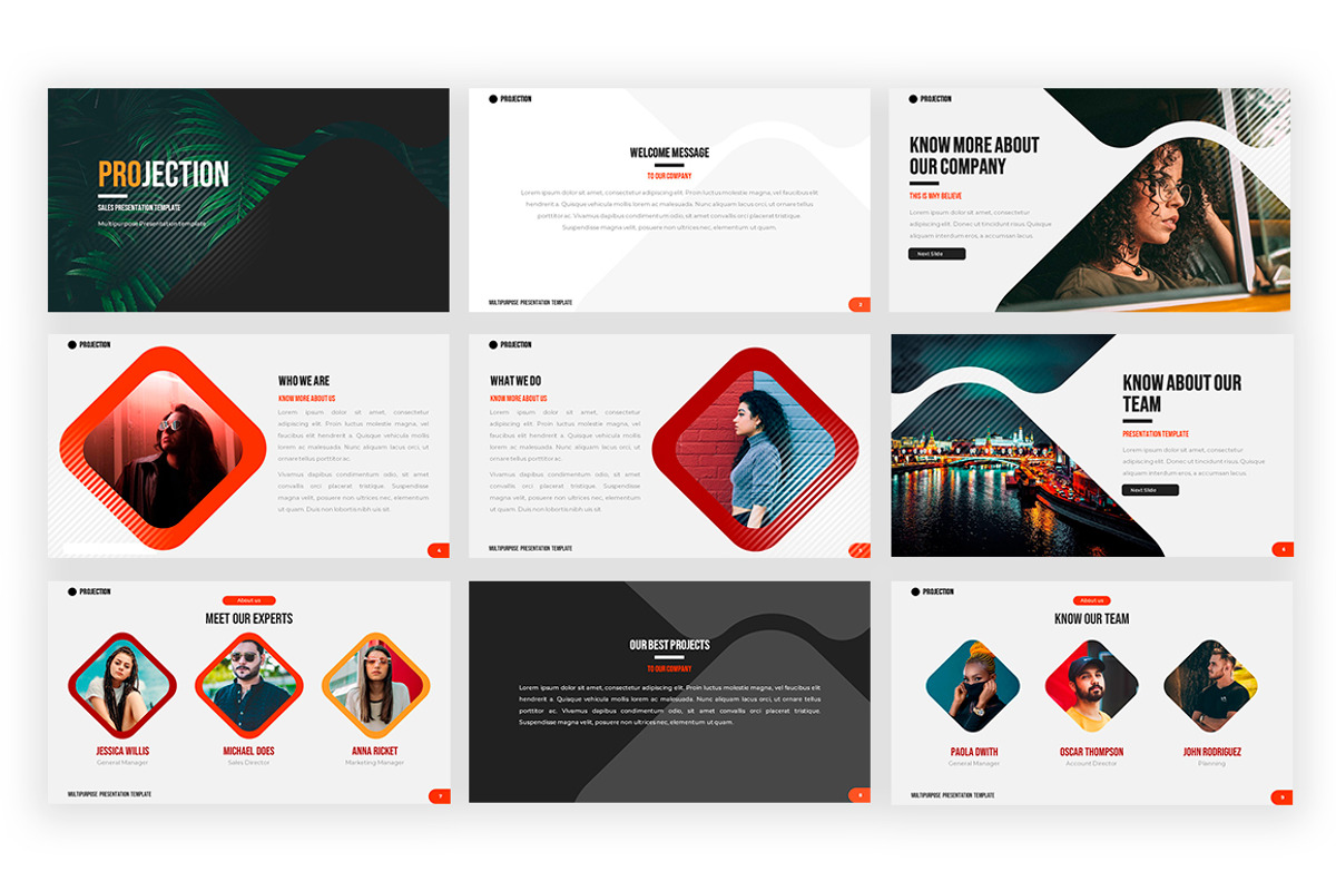 Projection | Powerpoint Template, a Presentation Template by Zacomic ...