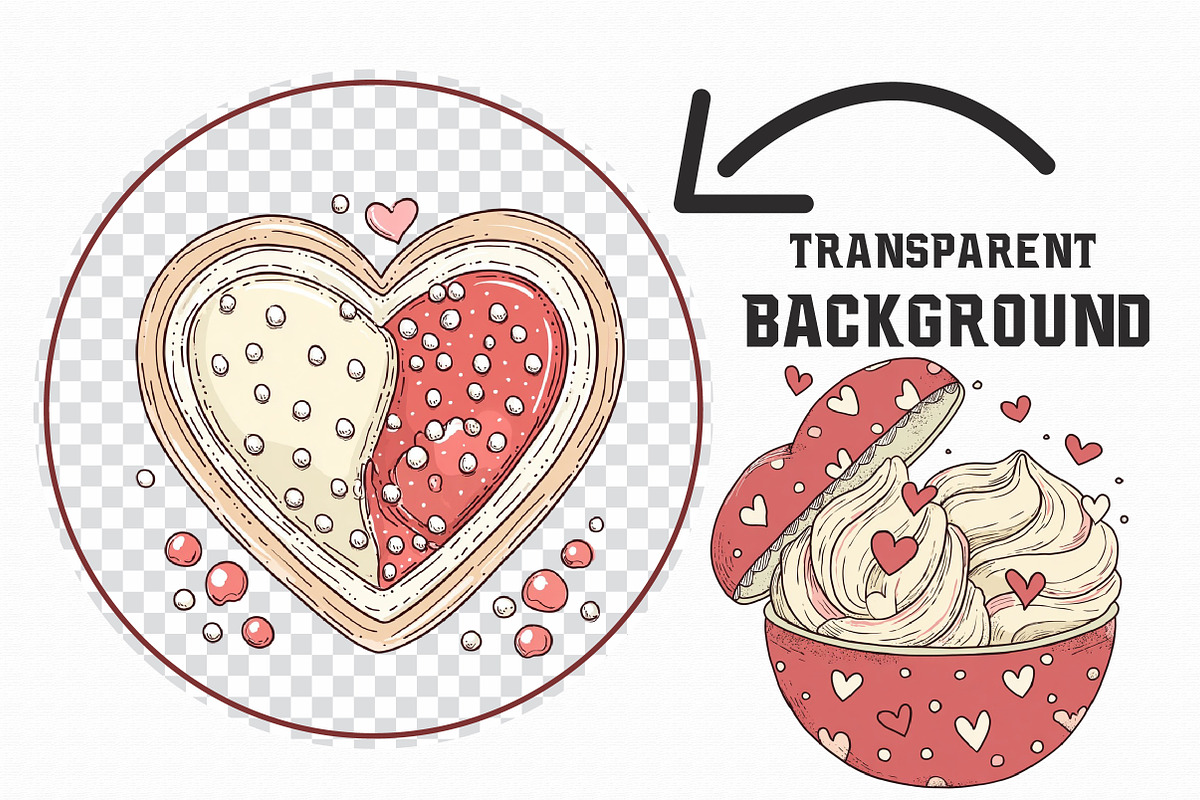Whimsical Sweet Valentine Clipart, an Illustration by Libby Wishes (Photo 7 of 8)