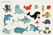 Cute Animals Big Bundle Vector, an Illustration by Hanna's ArtLab (Thumbnail 4 of 5)