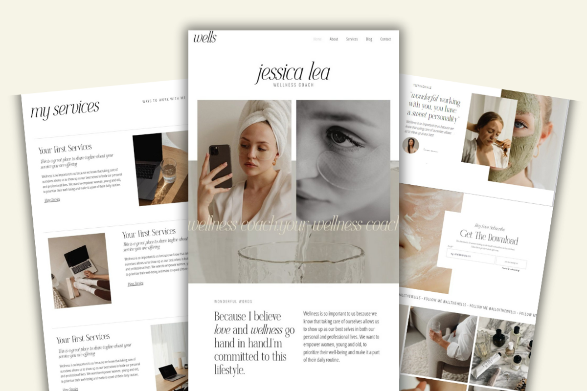 Wix Website Template| Wellness Coach, a Websites & App Template by Turia Avenue (Photo 6 of 6)
