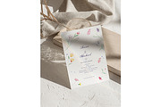 Minimalist Wedding Invitation, a Print Template by MalyskaStudio (Thumbnail 4 of 5)