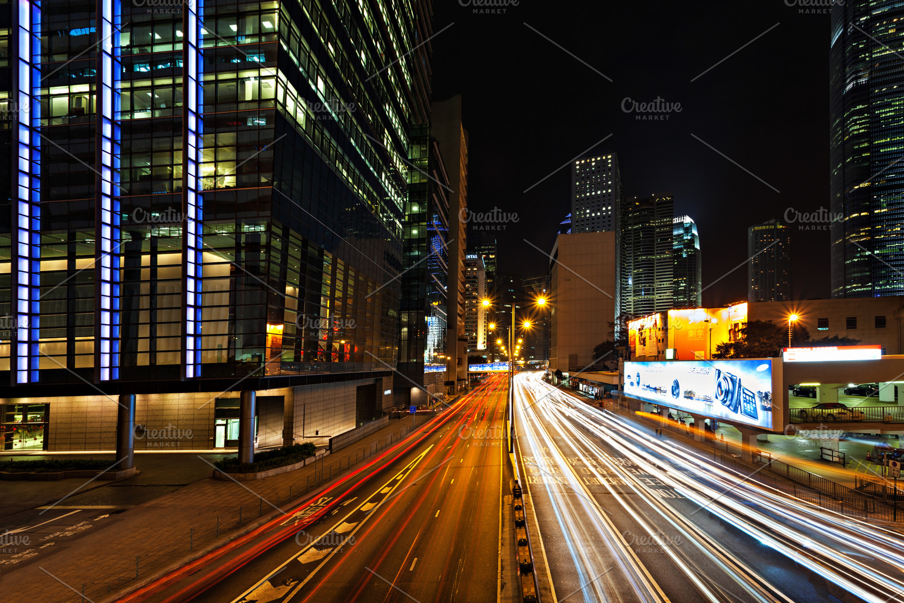 Night in Hong Kong, a Photo by saiko3p