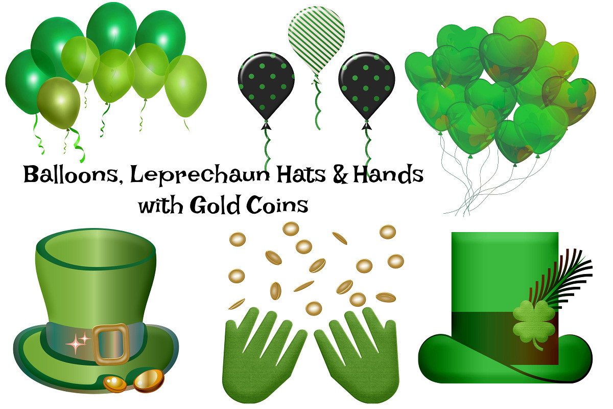St Patrick's Day Clip Art, an Illustration by FrankiesDaughtersDesign (Photo 5 of 8)