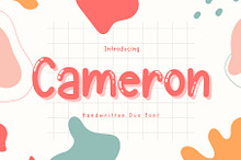 Cameron is a cute handwritten font
