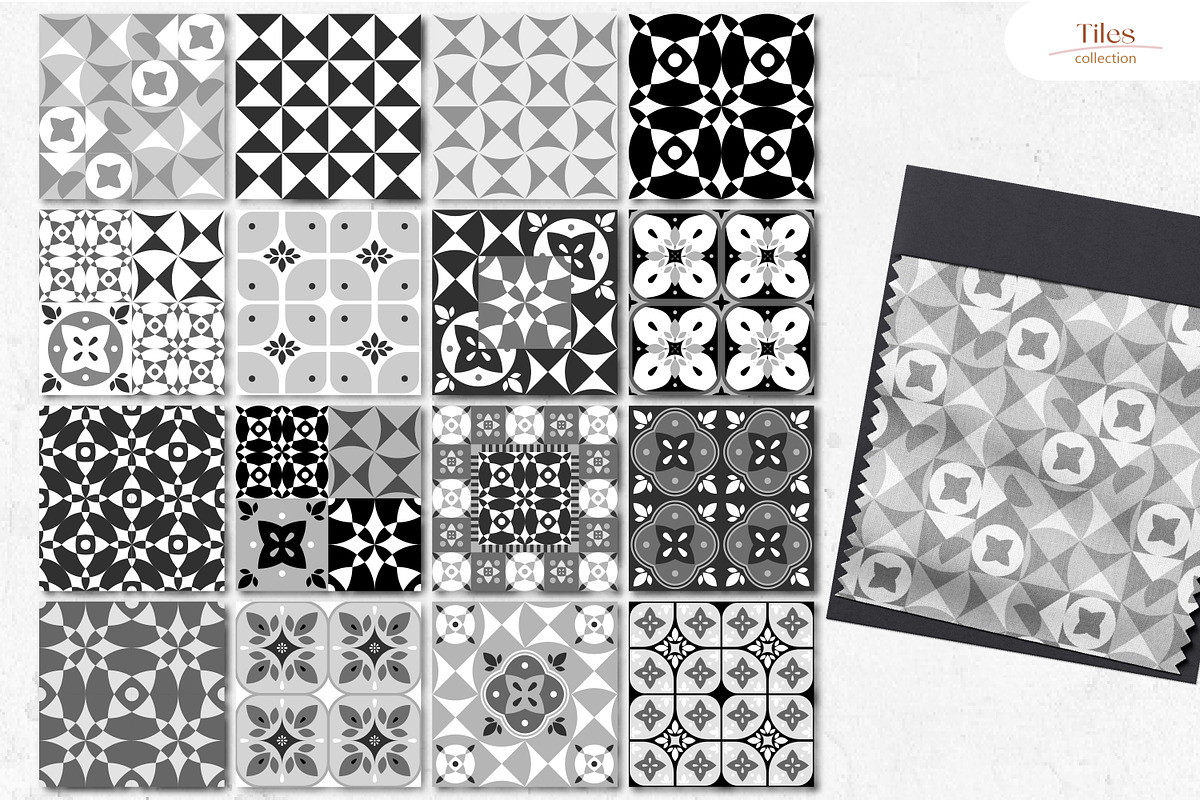 Tiles - 32 Seamless Patterns, a Pattern Graphic by InaCorart (Photo 3 of 8)