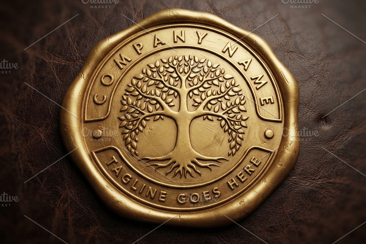 Family Tree of Life Seal Label logo, a Branding & Logo Template by Enola99d (Photo 4 of 5)