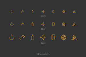 Outdoor Adventure Icon Font