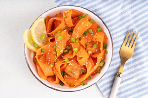 Viral trendy asian carrot salad, a Food & Drink Photo by Rimma