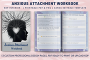Anxious Attachment Workbook, a Design Template by Book2bees (Thumbnail 1 of 4)
